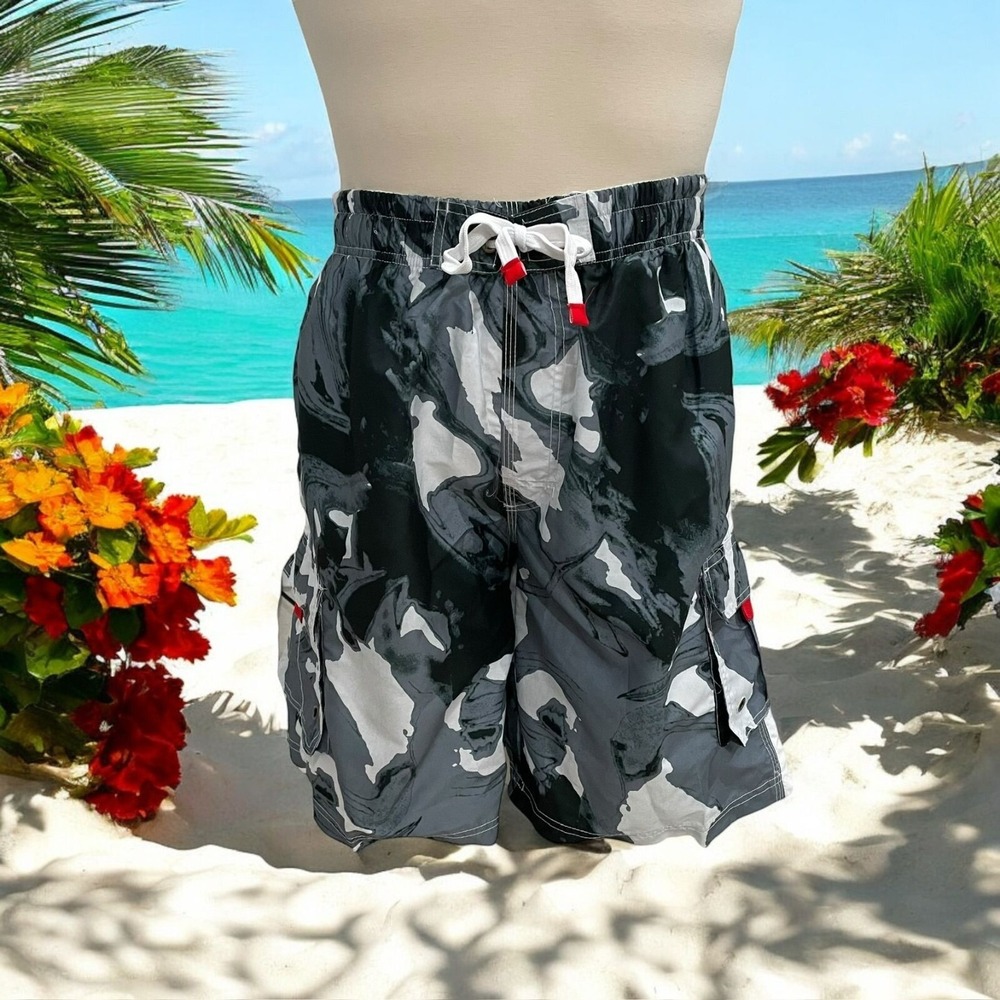 Sakkas Mens Camouflage Cargo Swim Shorts XXL Quick-Dry Beachwear Outdoor Swim‎